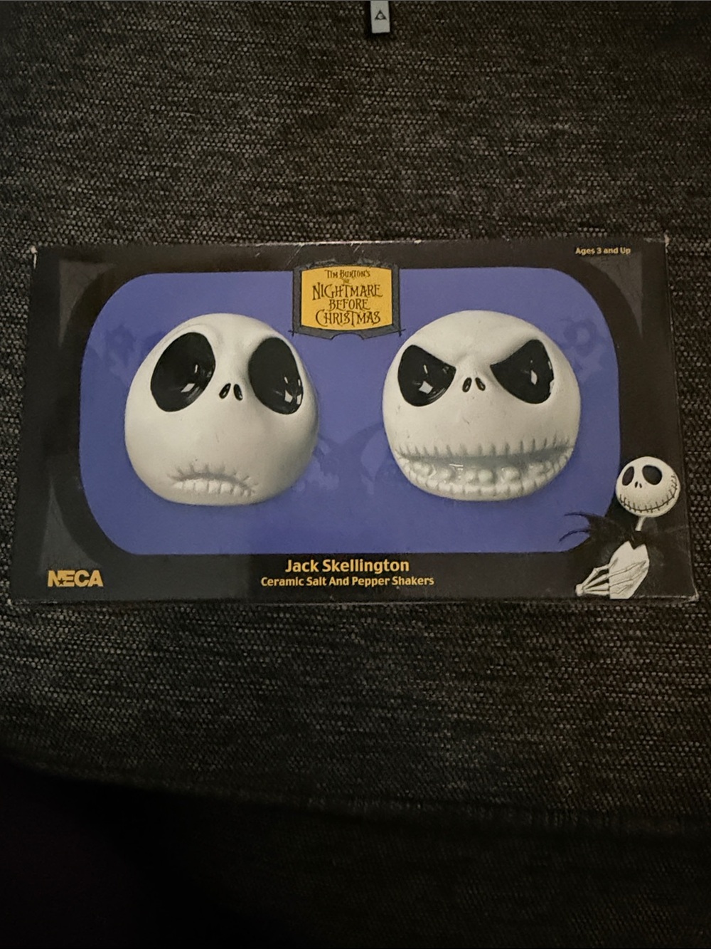 Jack Skellington Ceramic Salt and Pepper Shakers